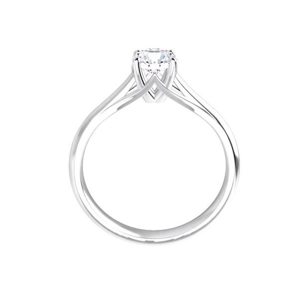 SCULPTURAL WHITE GOLD SOLITAIRE Sam Dial Jewelers Pullman, WA