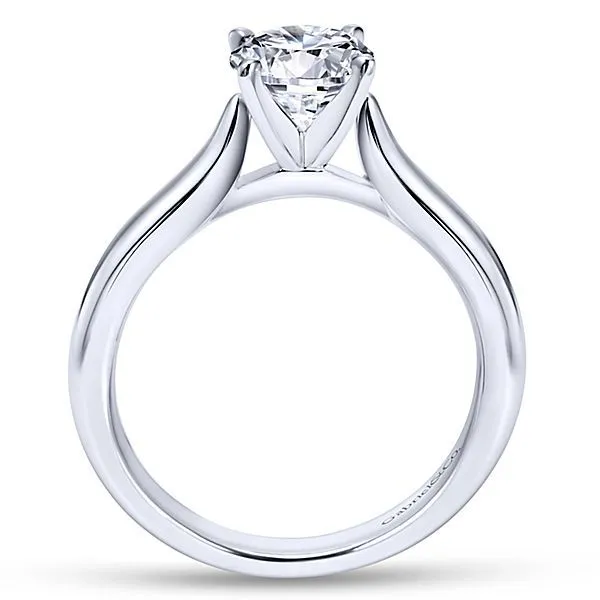 White Gold Solitaire Engagement Ring Sam Dial Jewelers Pullman, WA