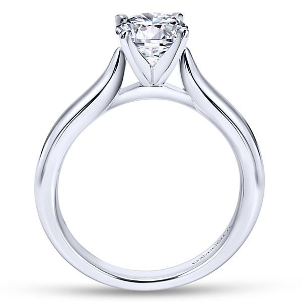 White Gold Solitaire Engagement Ring Sam Dial Jewelers Pullman, WA