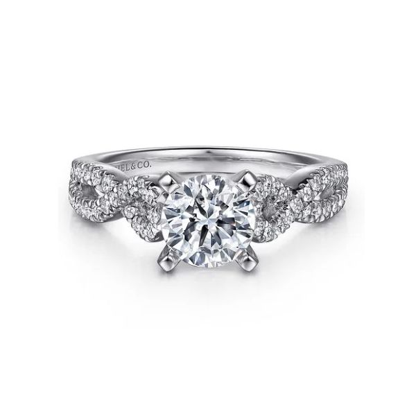 Infinity Twist Engagement Ring Sam Dial Jewelers Pullman, WA