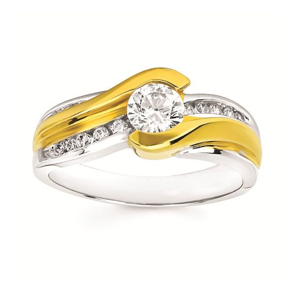 Modern Bridal Diamond Engagement Ring Sam Dial Jewelers Pullman, WA