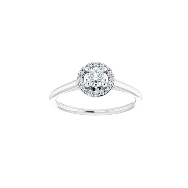 Halo Diamond Engagement Ring Image 3 Sam Dial Jewelers Pullman, WA