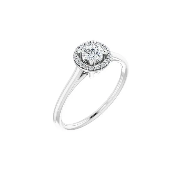 Halo Diamond Engagement Ring Sam Dial Jewelers Pullman, WA