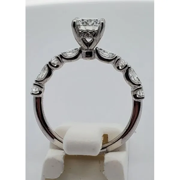 Marquise and Round Accented Shank Image 2 Sam Dial Jewelers Pullman, WA