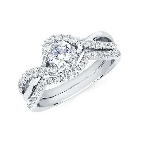 Half Bezel with Twisted Shank Image 3 Sam Dial Jewelers Pullman, WA