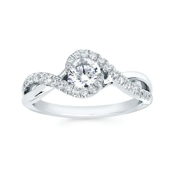Half Bezel with Twisted Shank Sam Dial Jewelers Pullman, WA