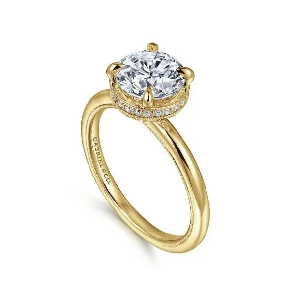 Yellow Gold Fancy Solitare Image 2 Sam Dial Jewelers Pullman, WA