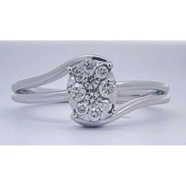 Oval Diamond Cluster Ring Sam Dial Jewelers Pullman, WA