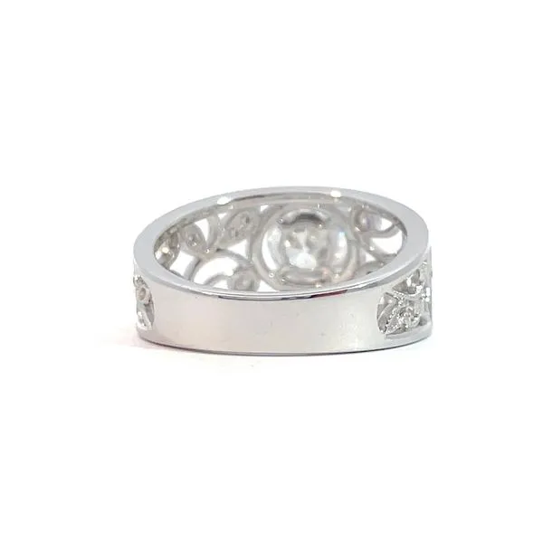 Filigree Floral Engagement Ring Image 3 Sam Dial Jewelers Pullman, WA