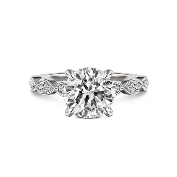 White Gold Round Diamond Engagement Ring Sam Dial Jewelers Pullman, WA