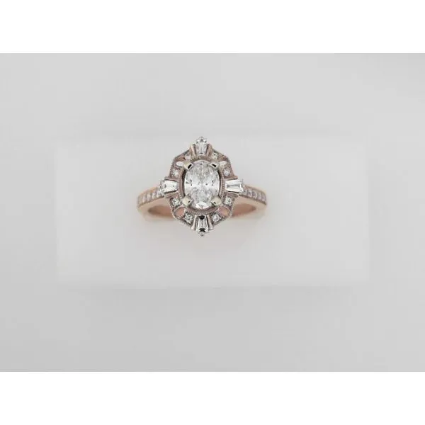 Rose Gold Oval-cut Engagement Ring Sam Dial Jewelers Pullman, WA
