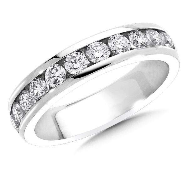 LADIES CHANNEL SET DIAMOND ANNIVERSARY BAND Sam Dial Jewelers Pullman, WA