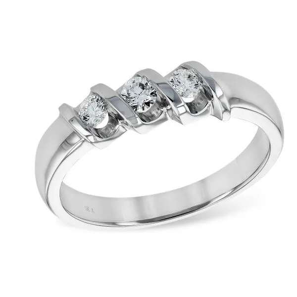 3-STONE RIBBON RING Sam Dial Jewelers Pullman, WA