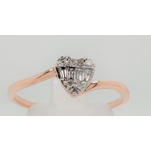 ROSE GOLD DIAMOND HEART SHAPED RING Sam Dial Jewelers Pullman, WA