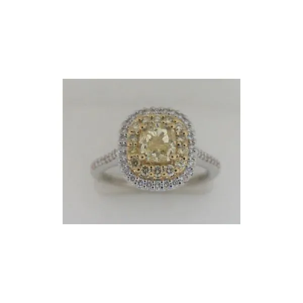 Yellow Diamond Cluster Ring Sam Dial Jewelers Pullman, WA