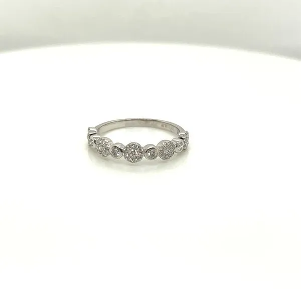 14K White Gold Bezel Set Diamond Band Sam Dial Jewelers Pullman, WA