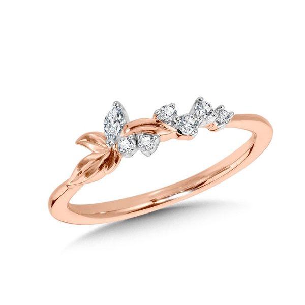 10K ROSE GOLD SCATTERED DIAMOND CONSTELLATION BAND Sam Dial Jewelers Pullman, WA