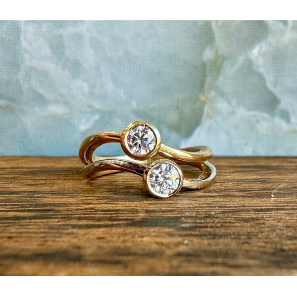 Two Tone Two Stone Ring Sam Dial Jewelers Pullman, WA