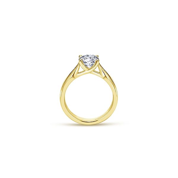 Yellow Gold Solitaire Engagement Ring Sam Dial Jewelers Pullman, WA