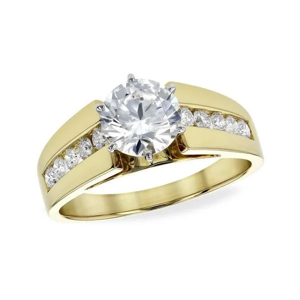 Yellow Gold Channel Semi-Mount