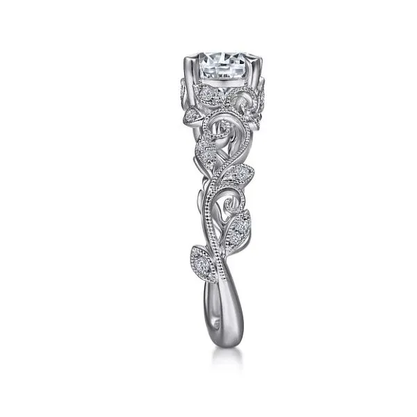 Floral Engagement Ring Image 2 Sam Dial Jewelers Pullman, WA