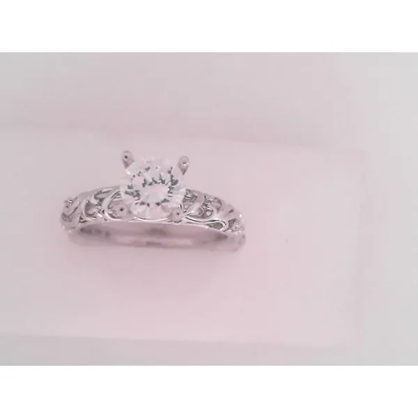 14KW 1/4 CTW. DIAMOND SEMI MOUNT W/CZ CENTER Sam Dial Jewelers Pullman, WA