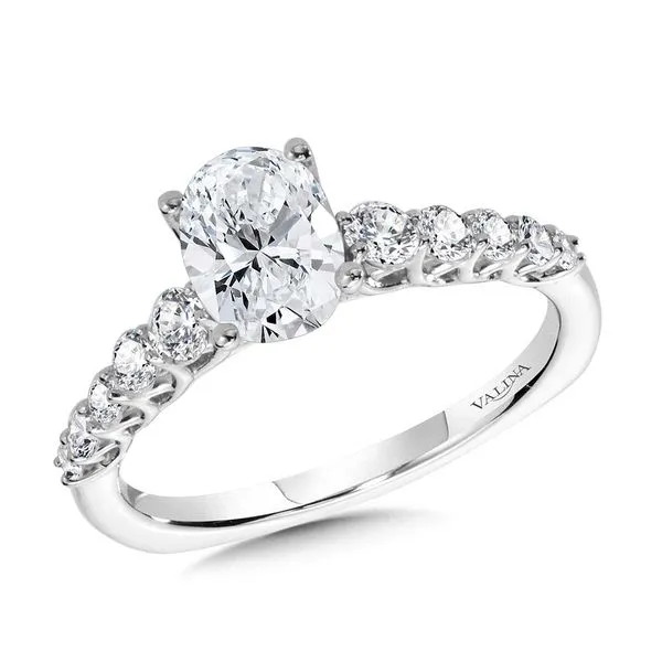 Cathedrial Diamond Engagement Ring