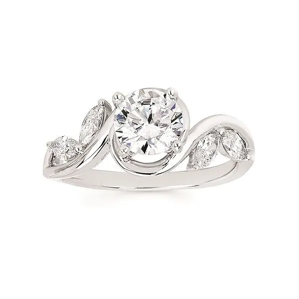 FLORAL INSPIRED DIAMOND ENGAGEMENT RING