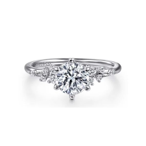 White Gold Round Diamond Engagement Ring Sam Dial Jewelers Pullman, WA