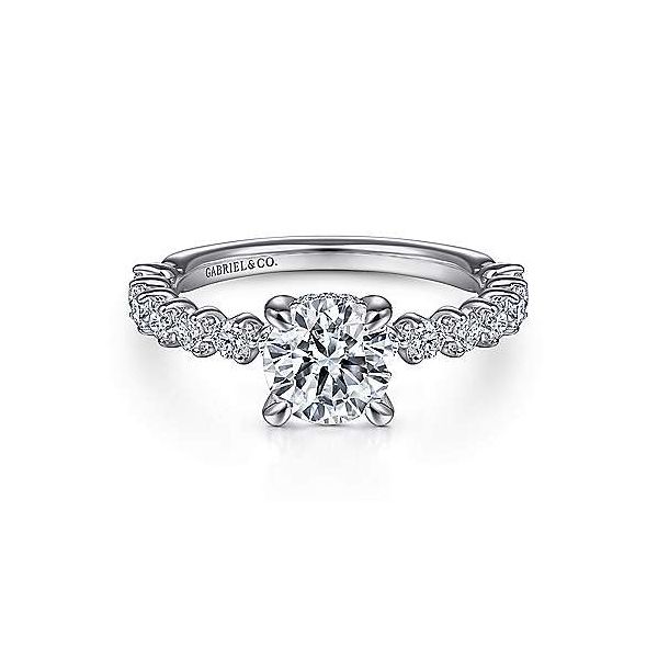 Prong Set Bubble Diamond Semi-Mounting Sam Dial Jewelers Pullman, WA