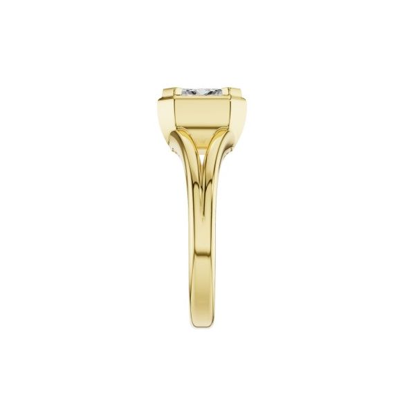 Emerald-cut Yellow Gold Engagement Ring Image 2 Sam Dial Jewelers Pullman, WA