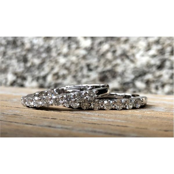 1 Carat Inside Out Diamond Hoops Image 2 Sam Dial Jewelers Pullman, WA