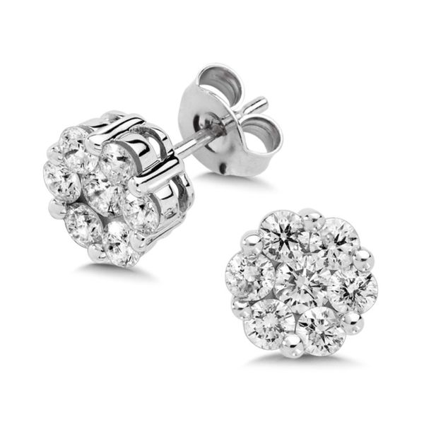 Diamond Cluster Studs Sam Dial Jewelers Pullman, WA