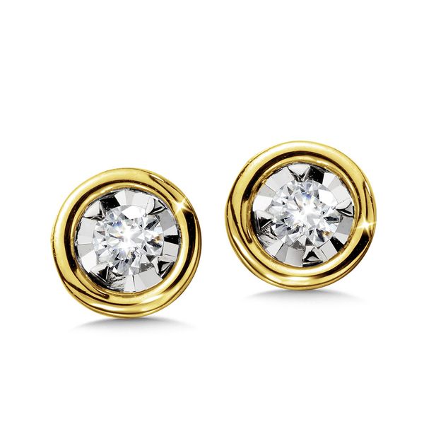 14KY DIAMOND ILLUSION SET EARRINGS Sam Dial Jewelers Pullman, WA