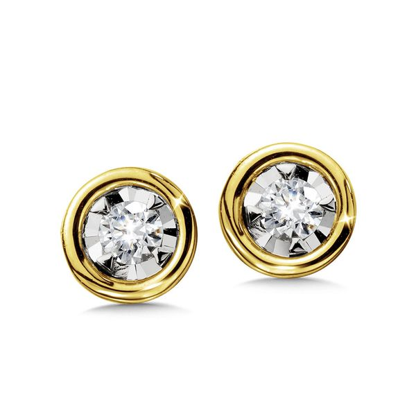 14KY ILLUSION SET DIAMOND EARRINGS Sam Dial Jewelers Pullman, WA