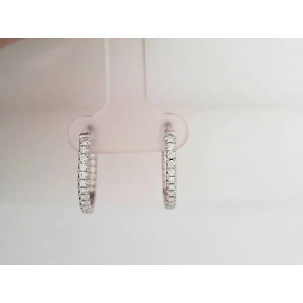 Inside Out Diamond Oval Hoops Sam Dial Jewelers Pullman, WA