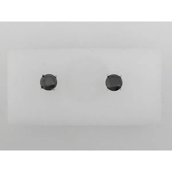 Black Diamond Stud Earrings