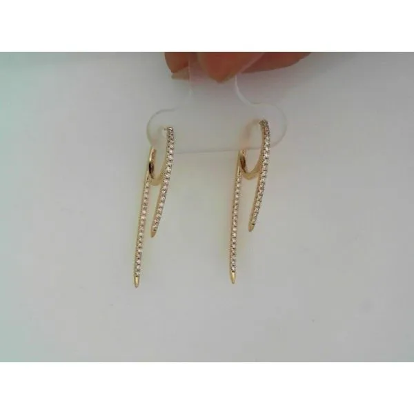 Yellow Gold Diamond Dangles