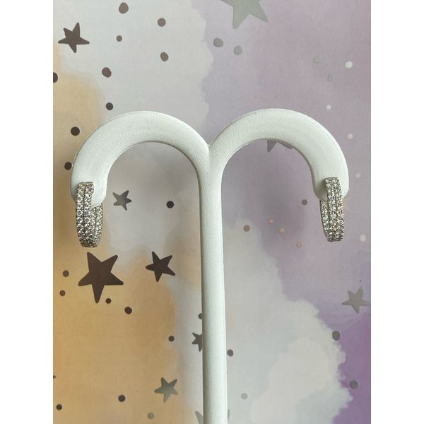 Double Row Diamond Hoop Sam Dial Jewelers Pullman, WA