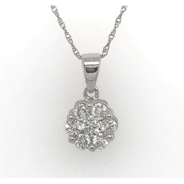 Diamond Cluster Pendant Sam Dial Jewelers Pullman, WA