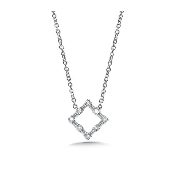 KITE SHAPED DIAMOND PENDANT WITH DIAMOND EMBELLISHED CHAIN Sam Dial Jewelers Pullman, WA