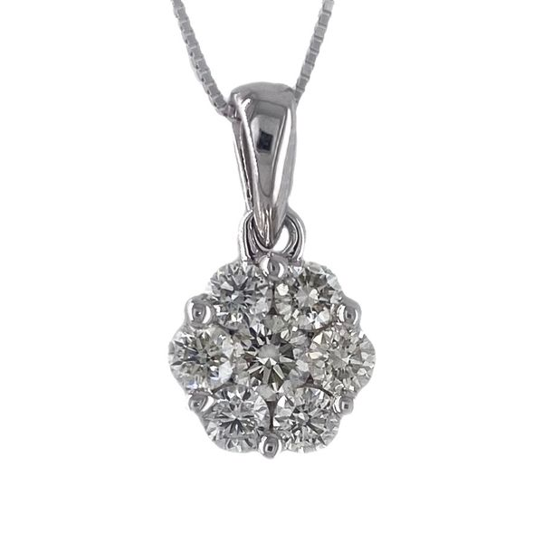 0.65 CARAT DIAMOND CLUSTER PENDANT Sam Dial Jewelers Pullman, WA