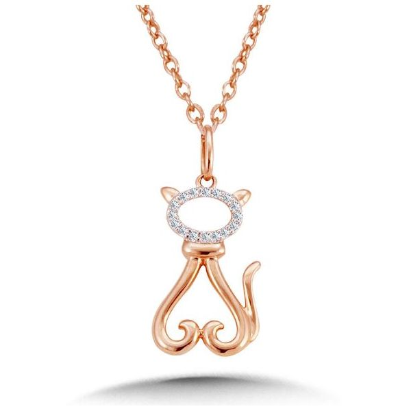 ROSE GOLD CAT SHAPED NECKLACE Sam Dial Jewelers Pullman, WA