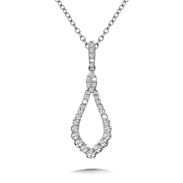 Teardrop Graduating Diamond Pendant Sam Dial Jewelers Pullman, WA