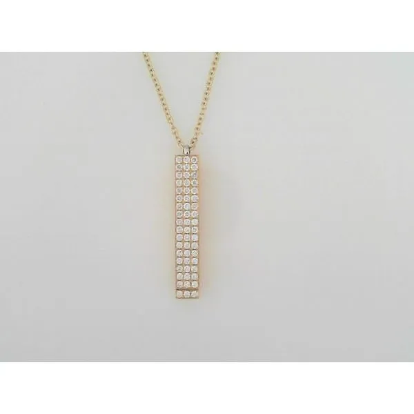 Diamond Bar Pendant with Hidden Message Sam Dial Jewelers Pullman, WA