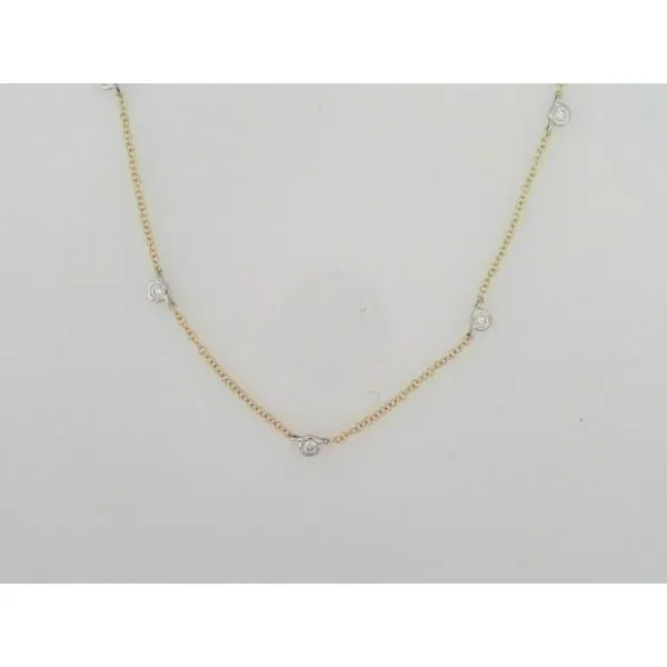 Yellow Gold Stationary Diamond Chain Sam Dial Jewelers Pullman, WA