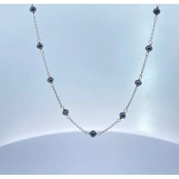 WHITE GOLD BLACK DIAMOND NECKLACE Sam Dial Jewelers Pullman, WA