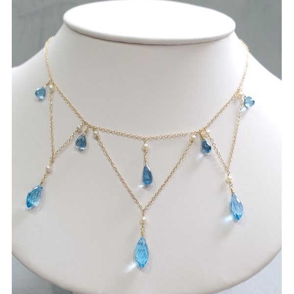 Custom Hand Crafted Festoon Necklace Sam Dial Jewelers Pullman, WA