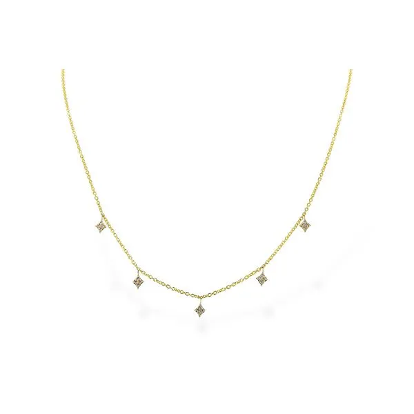 Diamond Dangle Necklace Sam Dial Jewelers Pullman, WA