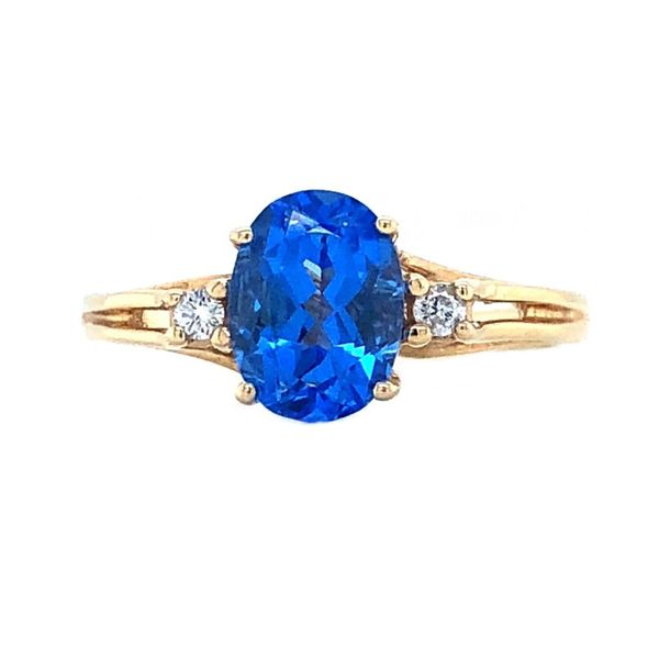 Royal Blue Topaz Oval Ring Sam Dial Jewelers Pullman, WA